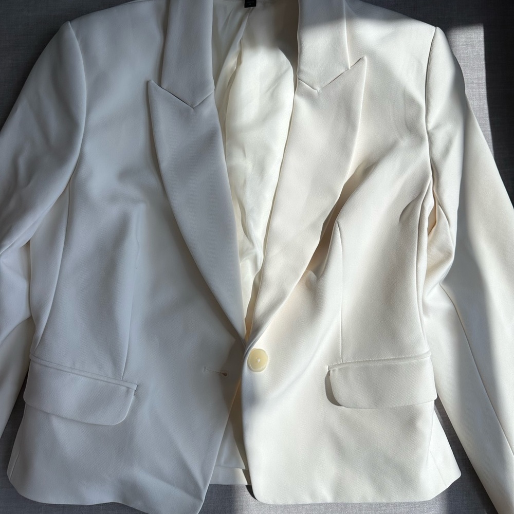 Express Ivory One Button Blazer - image 1